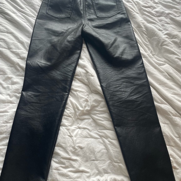 Aritzia Melina Leather Pants- Black Regular - Picture 3 of 6